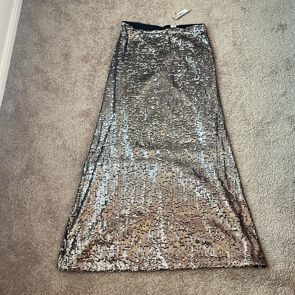 NWT Ariat Glisten Ombré Sequin Maxi Skirt - Picture 2 of 9